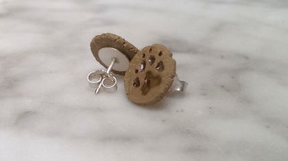 Ohrstecker mit Pfotenabdruck